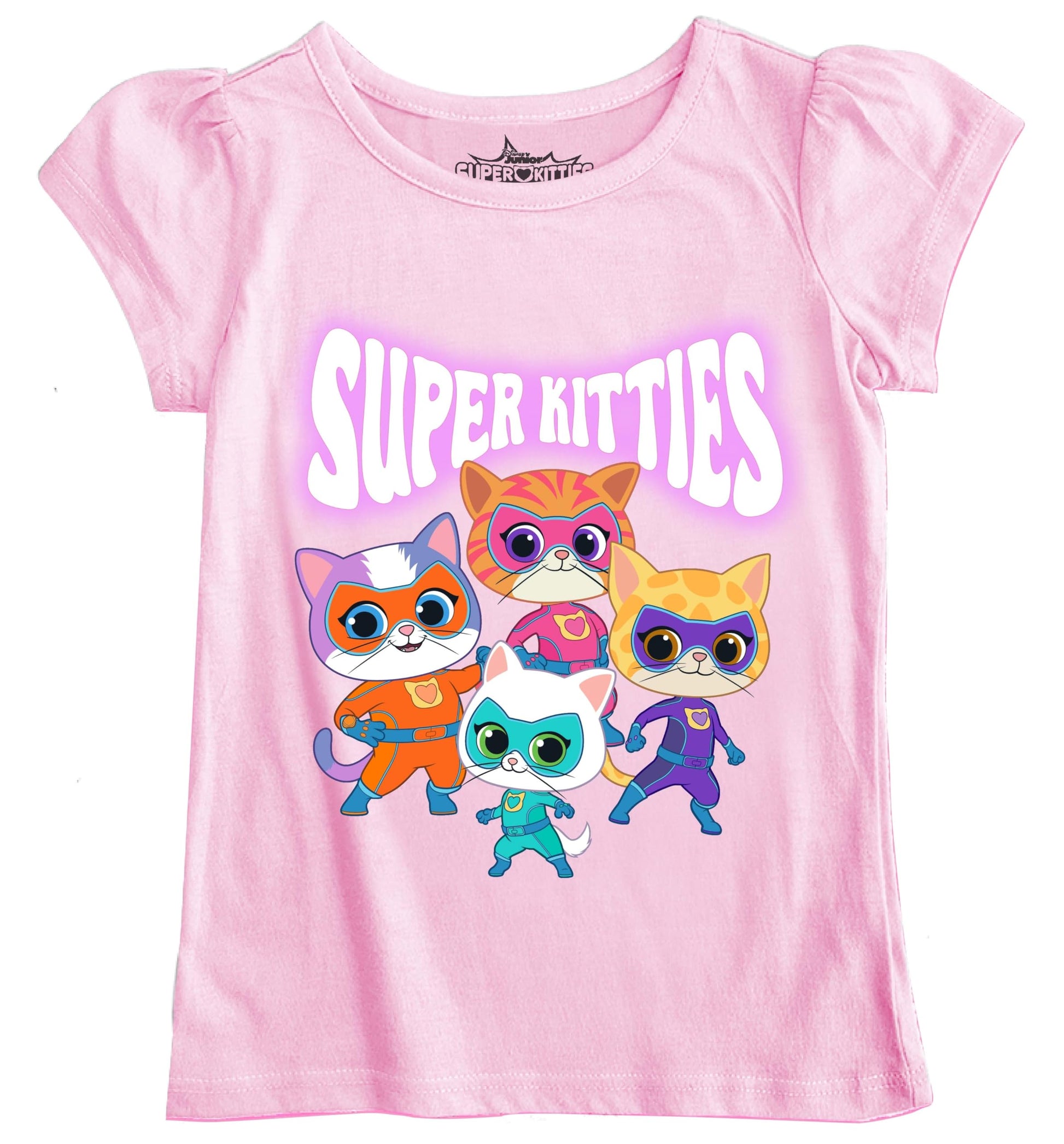 Girls' Cartoon Apparel  Super Hero Kitties Short Sleeve Tee - T-Shirt, Sweatshirt, Hoodie