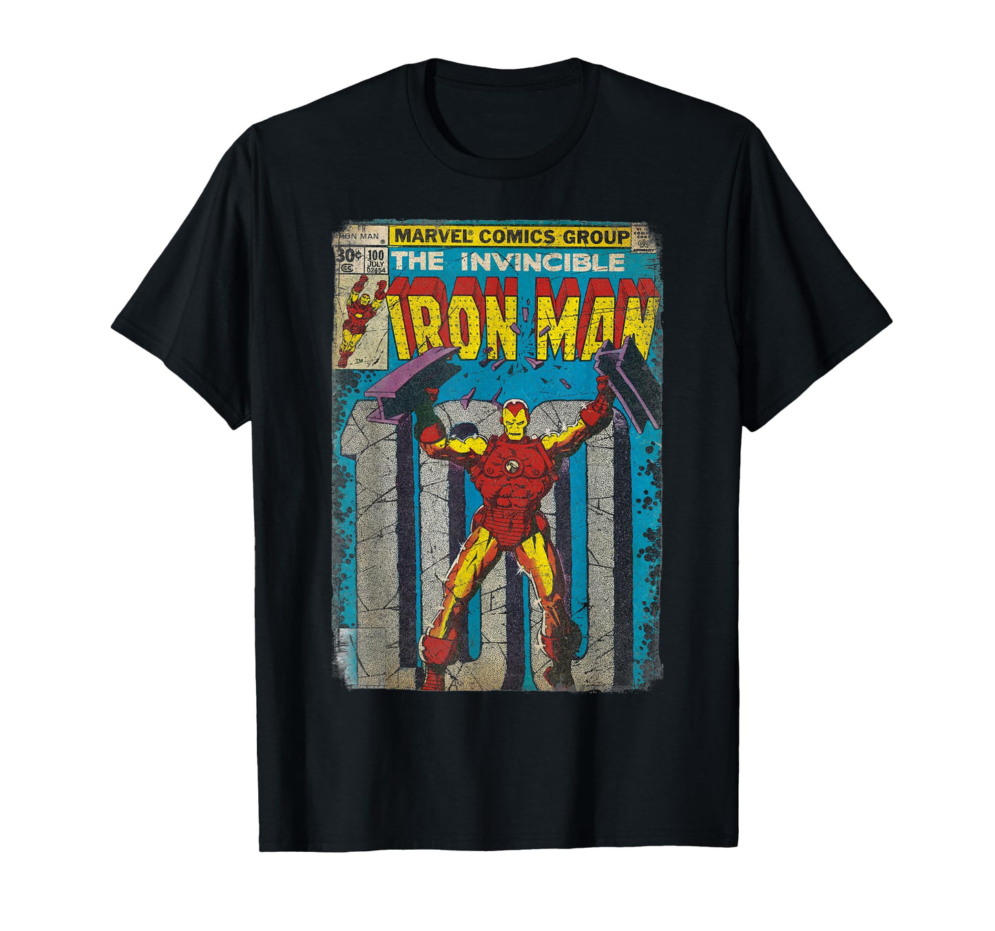 Armored Hero Fan Shirt  Classic Retro Comic Cover Graphic Tee - T-Shirt, Sweatshirt, Hoodie