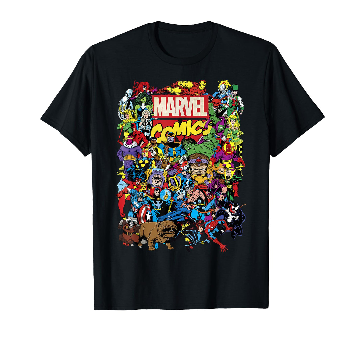 Comic Book Fan Apparel  Classic Hero Squad Group Shot Tee - T-Shirt, Sweatshirt, Hoodie