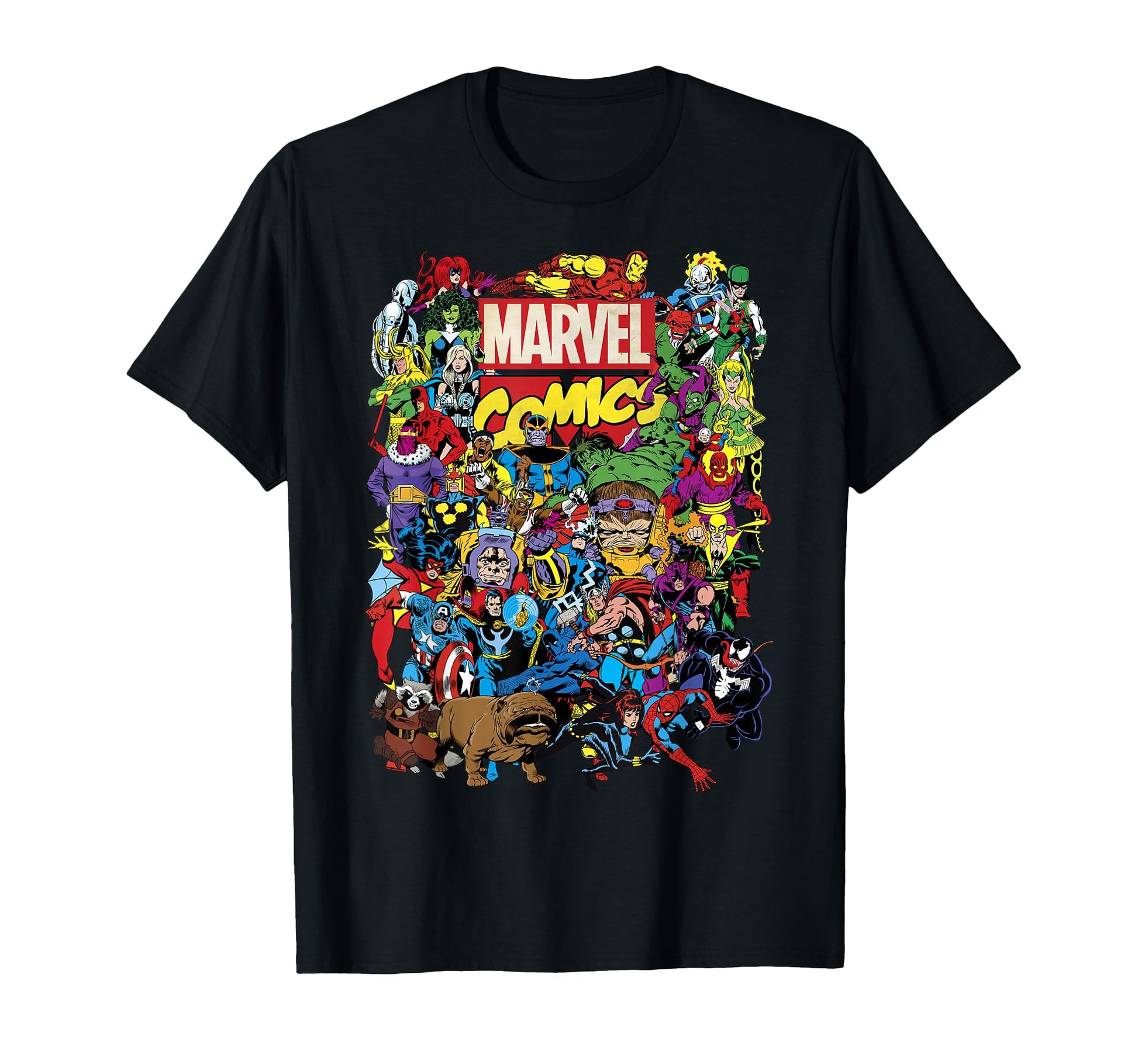 Comic Book Fan Apparel  Classic Hero Squad Group Shot Tee - T-Shirt, Sweatshirt, Hoodie