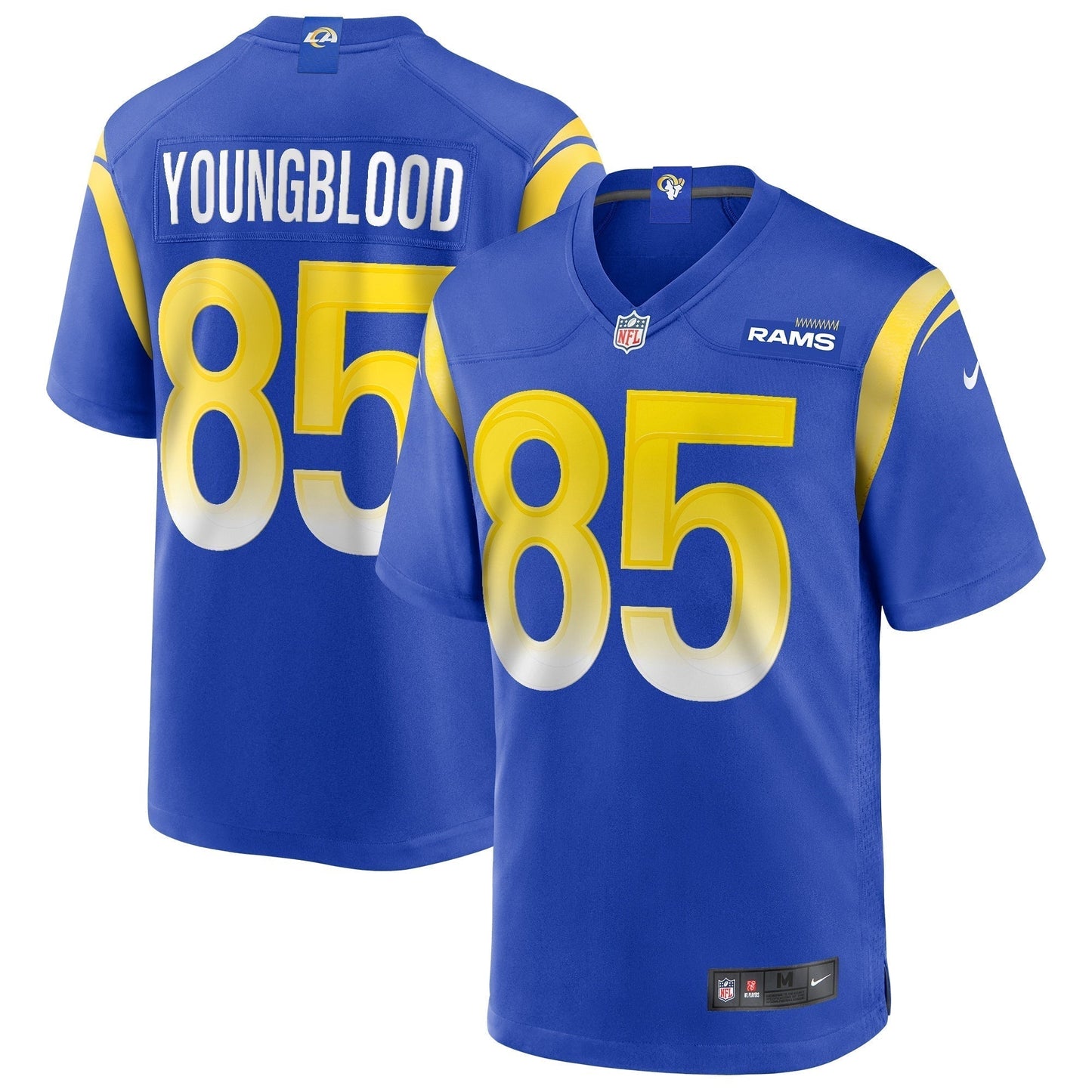 Jack Youngblood Los Angeles Rams Nike Game Retired Jersey - Royal football jersey product view 1