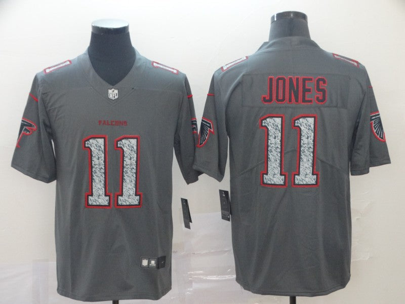 Men's Atlanta Falcons Julio Jones #11 Gray Game Player Jersey1 football jersey product view 1