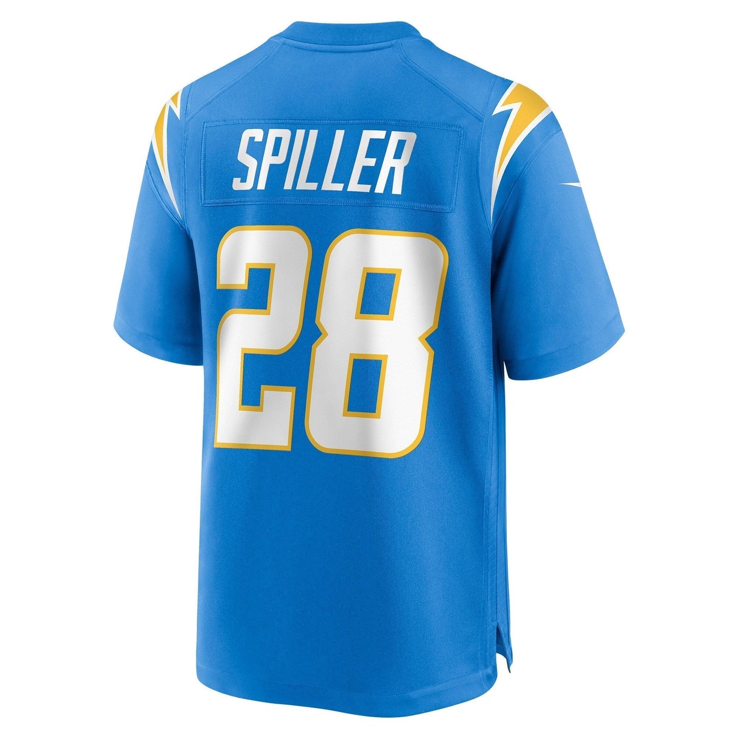 Isaiah Spiller Los Angeles Chargers Nike Game Jersey - Powder Blue football jersey product view 1