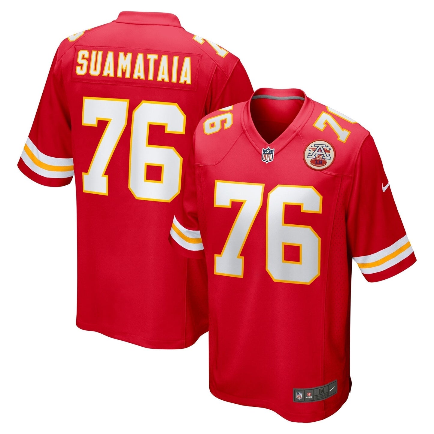 Kingsley Suamataia Kansas City Chiefs Nike Game Jersey - Red football jersey product view 1