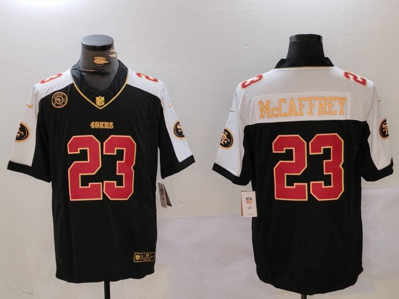 Men's San Francisco 49ers Christian McCaffrey #23 Black Alternate Player Jersey1 football jersey product view 1