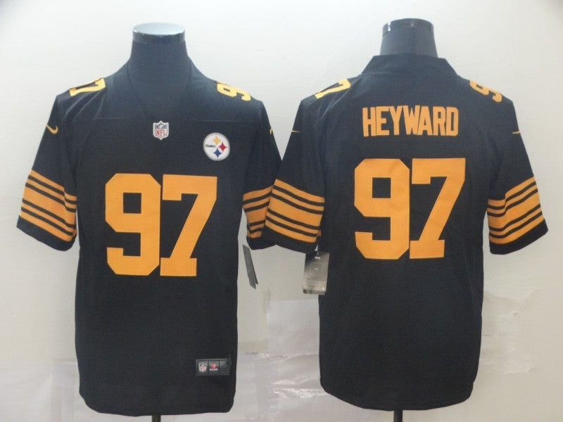 Men's Pittsburgh Steelers Cameron Heyward #97 Black Alternate Legend Jersey1 football jersey product view 1