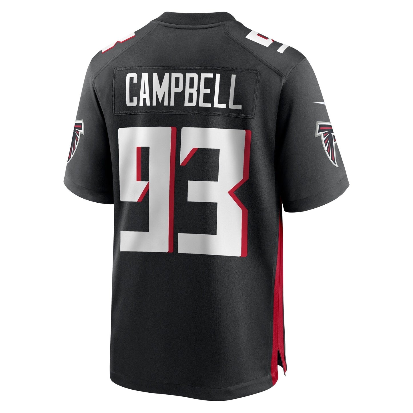 Calais Campbell Atlanta Falcons Nike Game Jersey - Black football jersey product view 3
