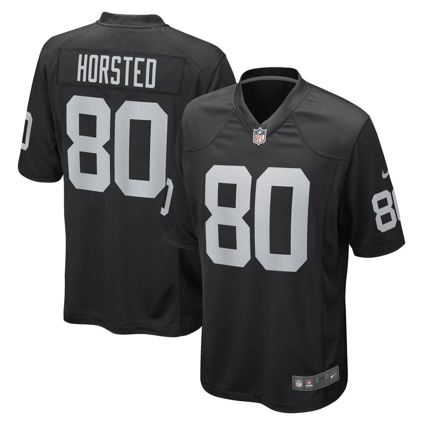 Jesper Horsted Las Vegas Raiders Nike Game Jersey - Black football jersey product view 1