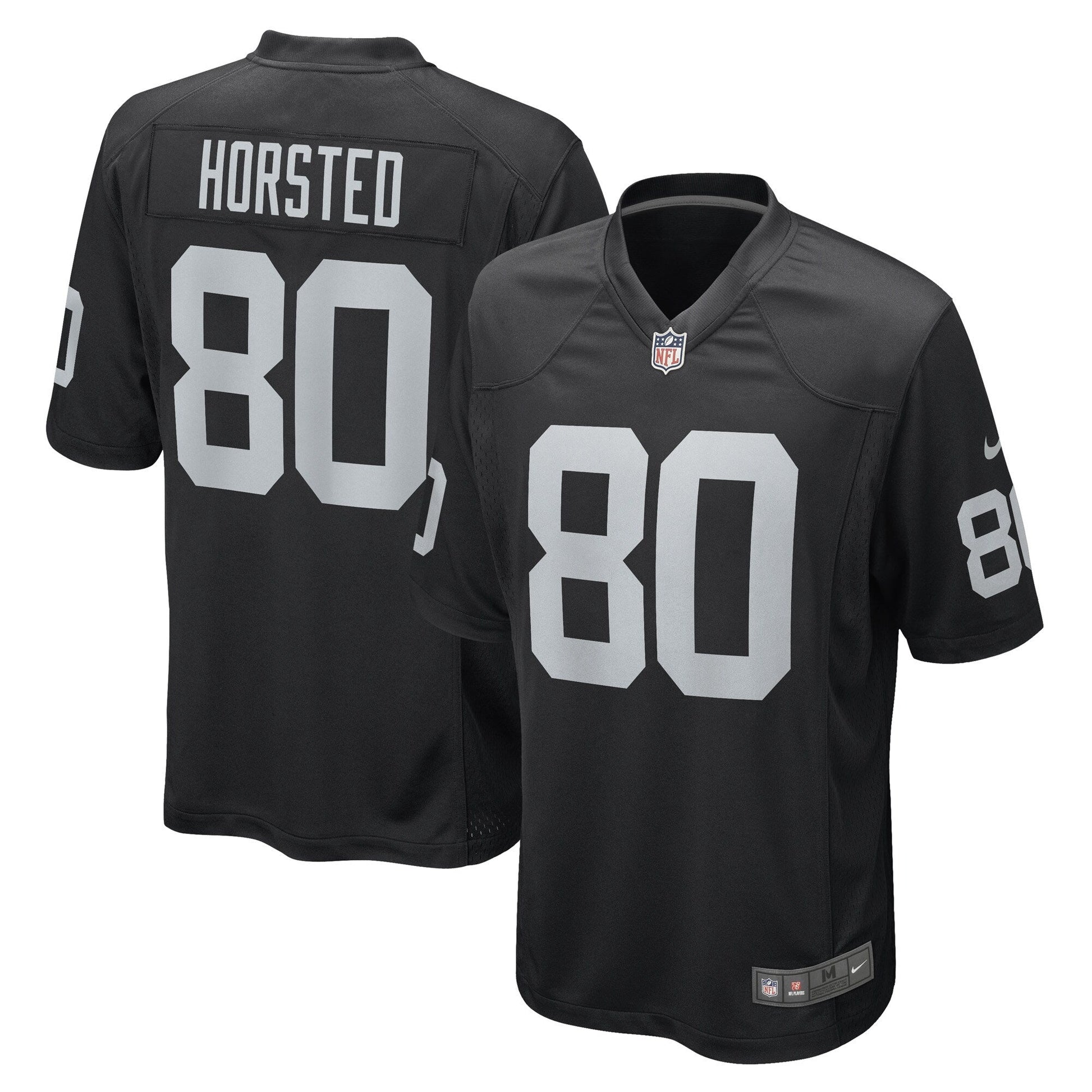 Jesper Horsted Las Vegas Raiders Nike Game Jersey - Black football jersey product view 1