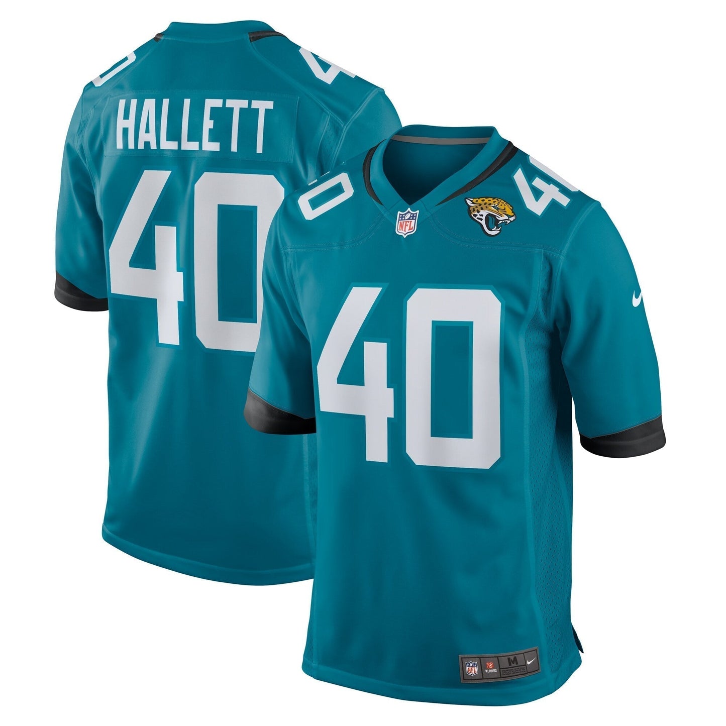 Erick Hallett Jacksonville Jaguars Nike Game Jersey - Teal football jersey product view 1