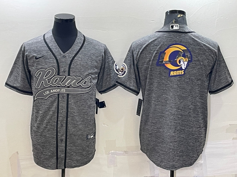 Men's Los Angeles Rams Gray Game Jersey1 football jersey product view 1