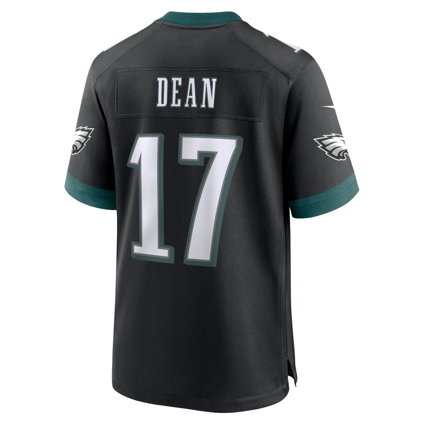 Nakobe Dean Philadelphia Eagles Nike Alternate Game Jersey - Black football jersey product view 3