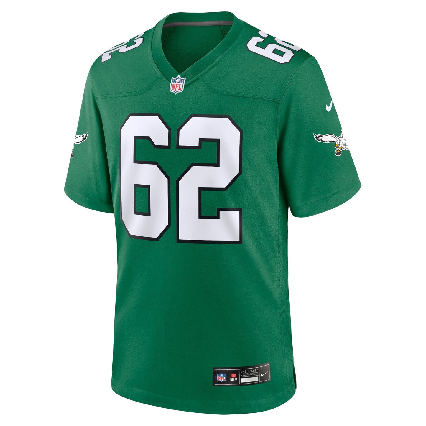 Jason Kelce Philadelphia Eagles Nike Alternate Game Jersey - Kelly Green football jersey product view 2