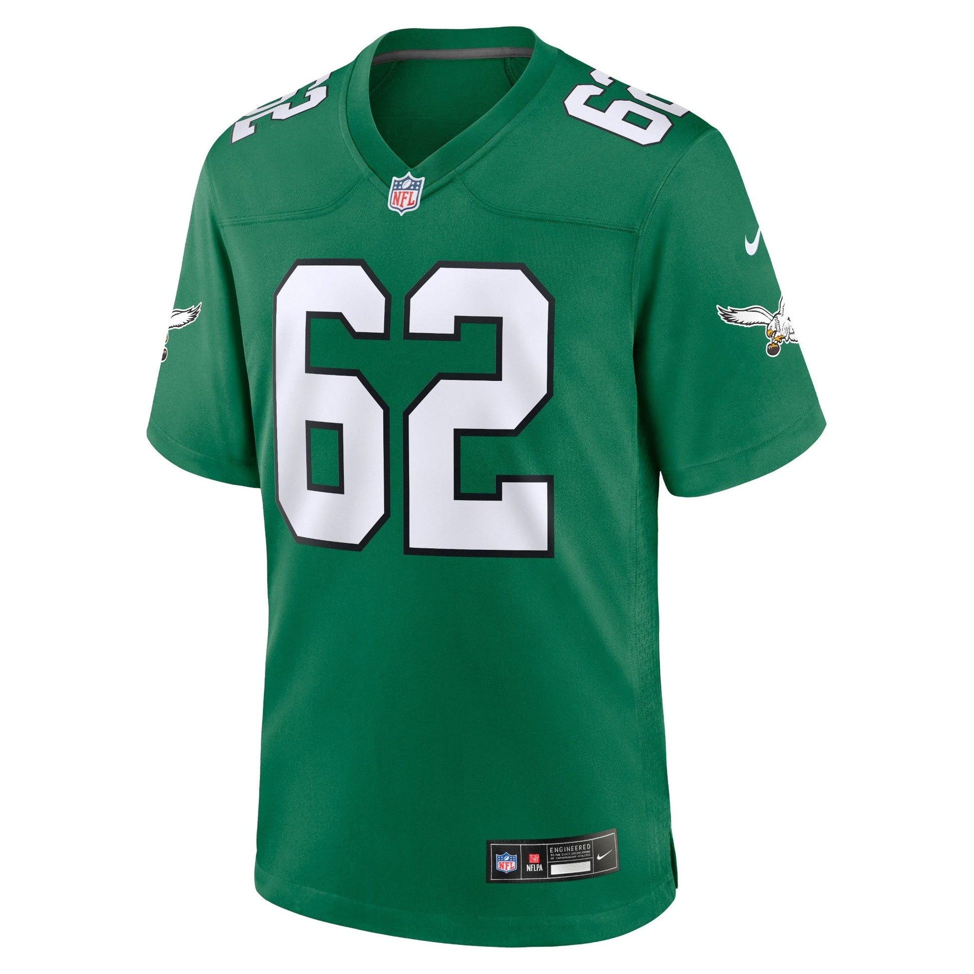 Jason Kelce Philadelphia Eagles Nike Alternate Game Jersey - Kelly Green football jersey product view 2