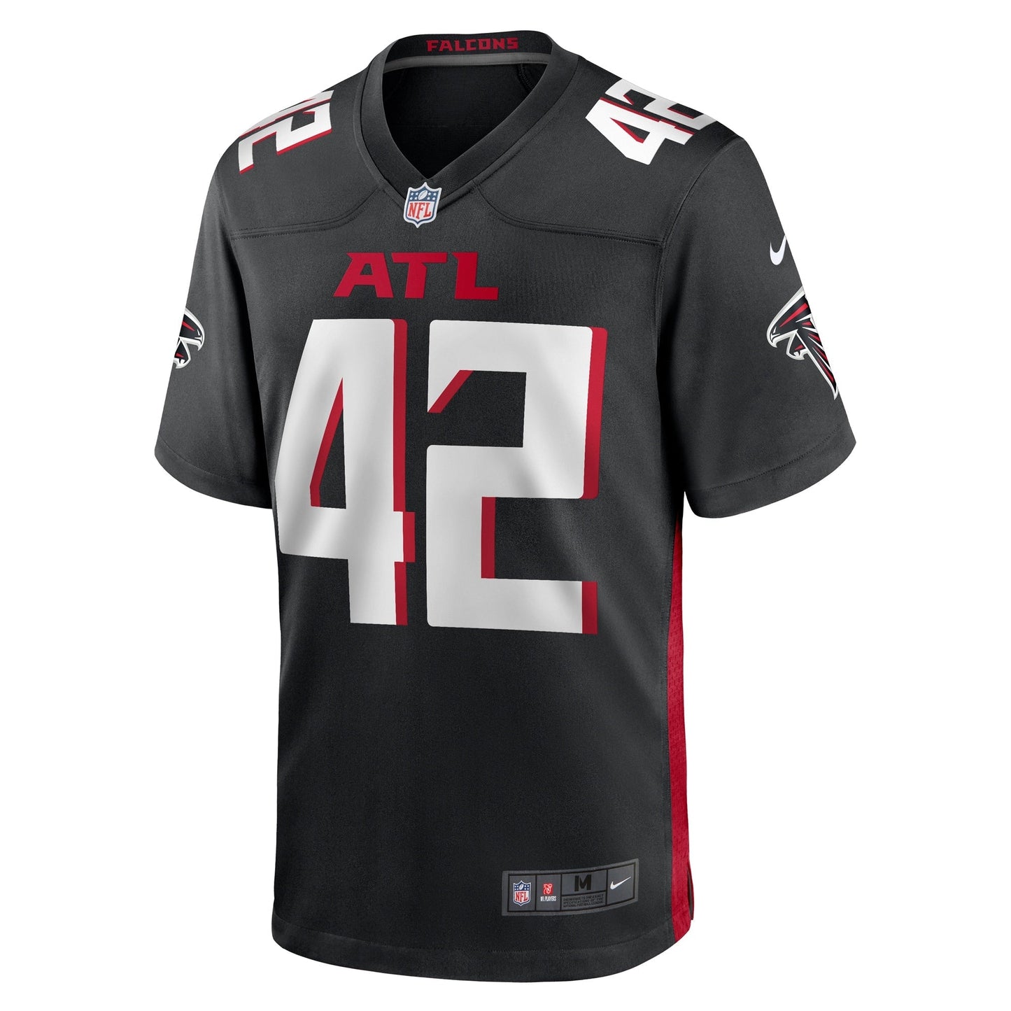 Godwin Igwebuike Atlanta Falcons Nike Game Jersey - Black football jersey product view 2