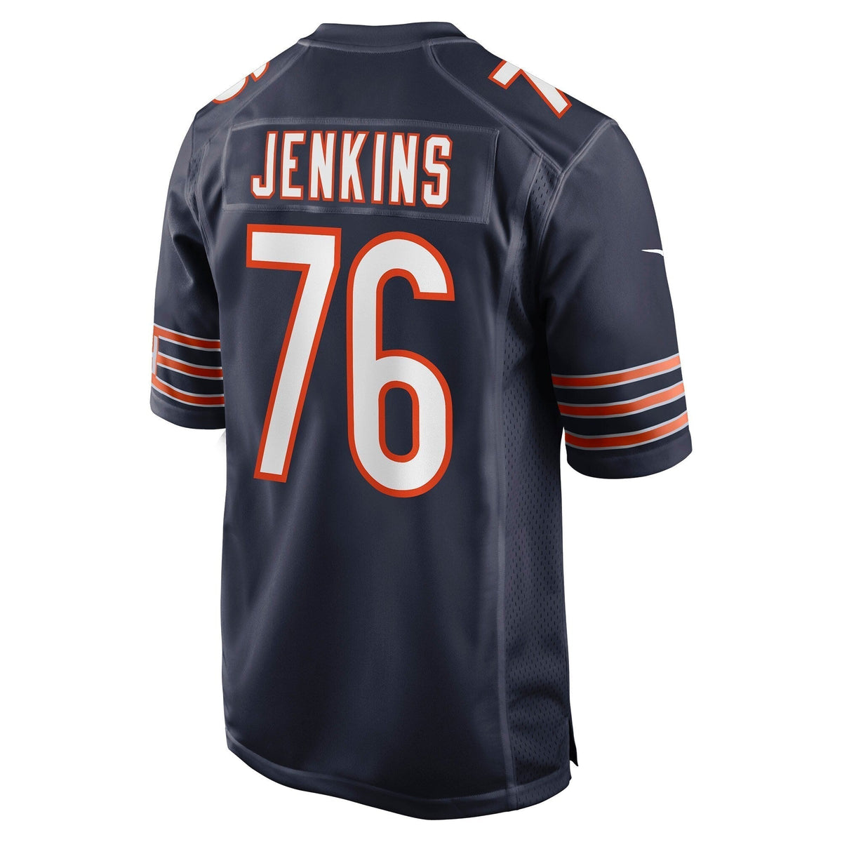 Teven Jenkins Chicago Bears Nike Game Jersey - Navy football jersey product view 3