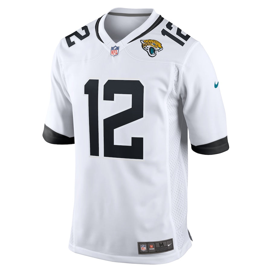 Jacksonville Jaguars Travis Hunter Nike White 2025 NFL Draft First Round Pick Game Player Jersey football jersey product view 3