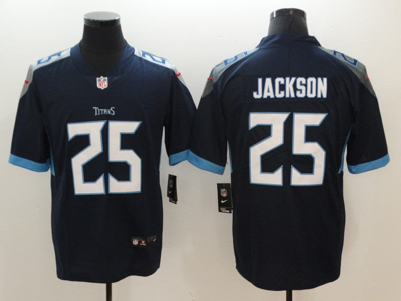 Men's Tennessee Titans Adoree Jackson #25 Navy Game Jersey1 football jersey product view 1