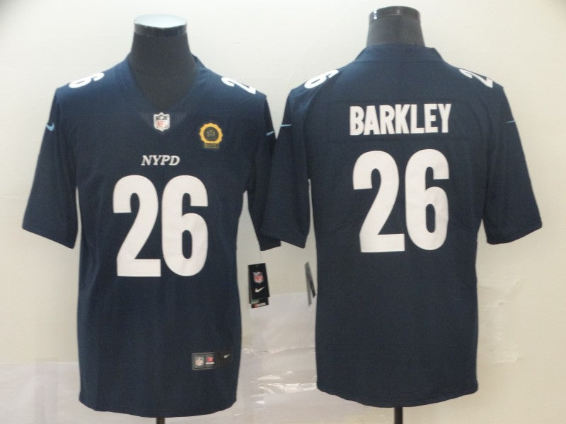 Men's New York Giants Saquon Barkley #26 Navy City Edition Game Jersey1 football jersey product view 1