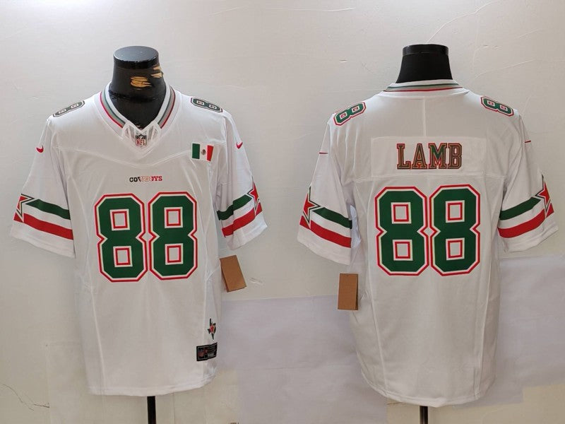 Men's Dallas Cowboys CeeDee Lamb #88 White Vapor F.U.S.E. Limited Jersey1 football jersey product view 1