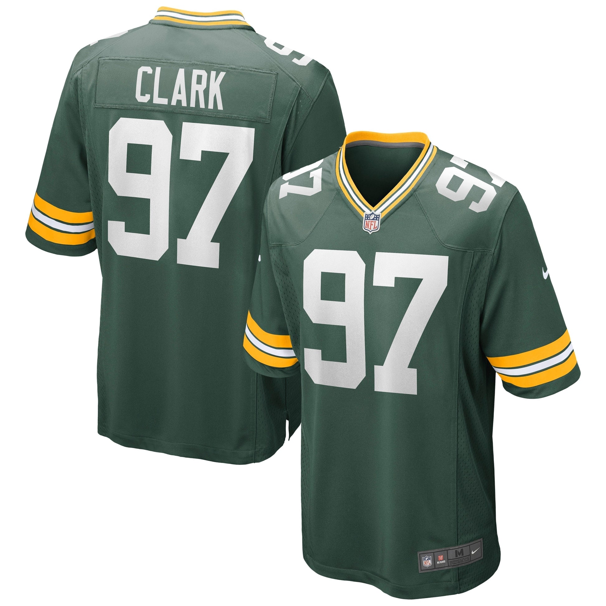 Kenny Clark Green Bay Packers Nike Game Jersey - Green football jersey product view 1