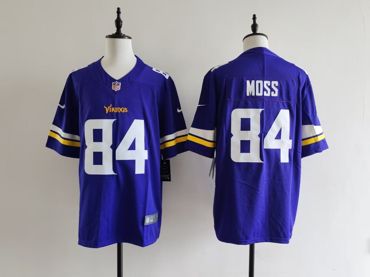 Men's Minnesota Vikings Randy Moss Nike Jersey - Purple#84 football jersey product view 1