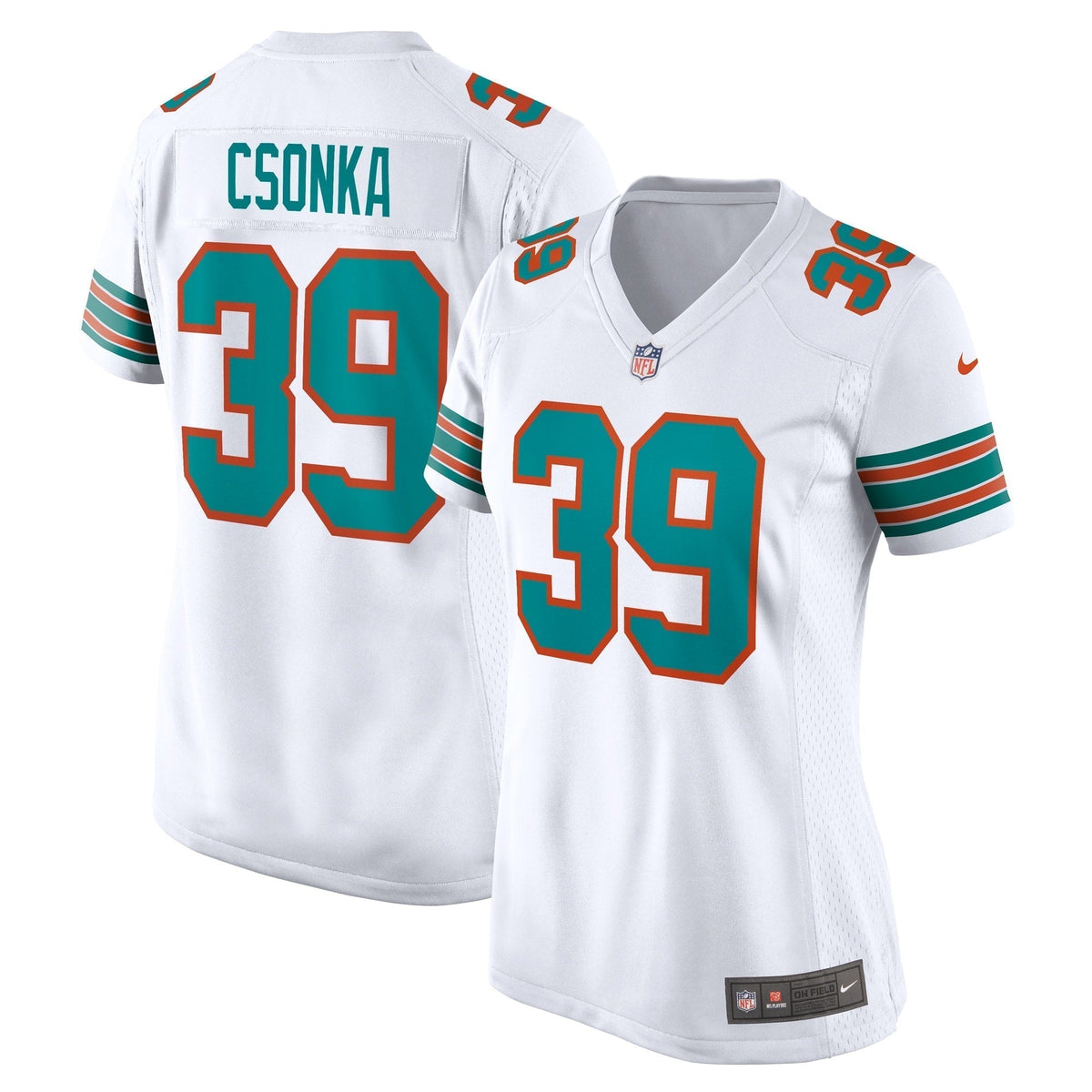 Larry Csonka Miami Dolphins Nike Retired Jersey - White football jersey product view 1