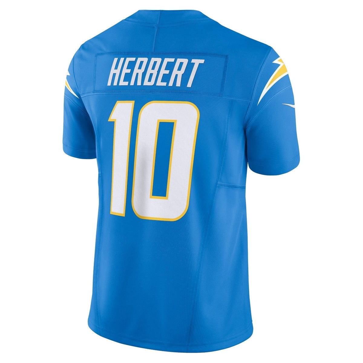 Justin Herbert Los Angeles Chargers Nike Vapor F.U.S.E. Limited Jersey - Powder Blue football jersey product view 3