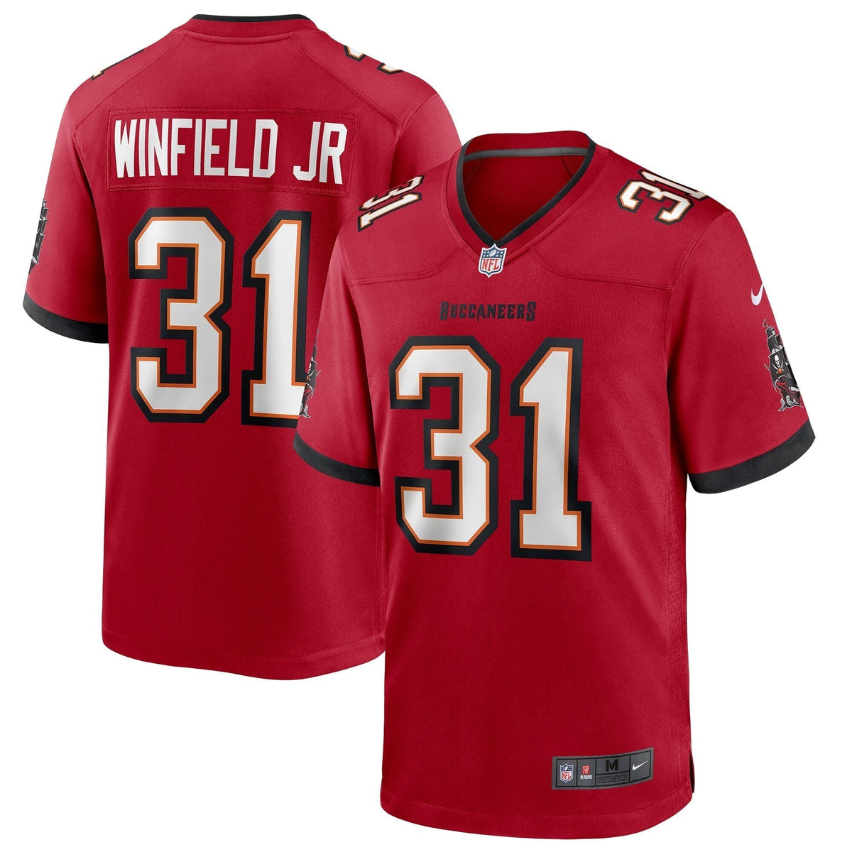 Antoine Winfield Jr. Tampa Bay Buccaneers Nike Game Jersey - Red football jersey product view 1