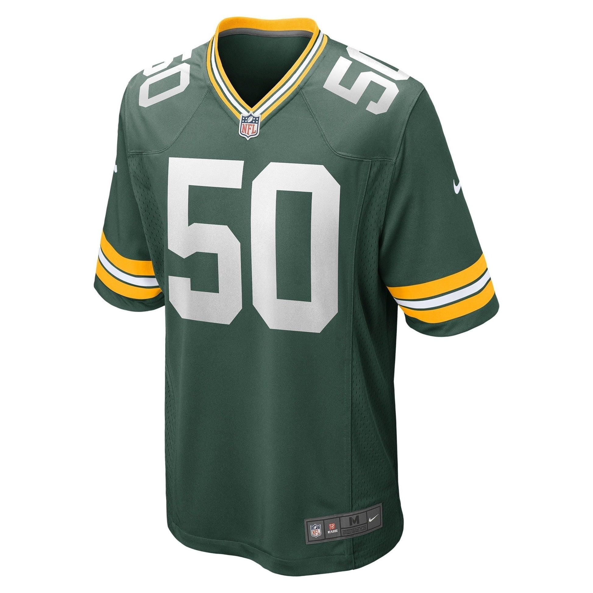 Zach Tom Green Bay Packers Nike Game Jersey - Green football jersey product view 2