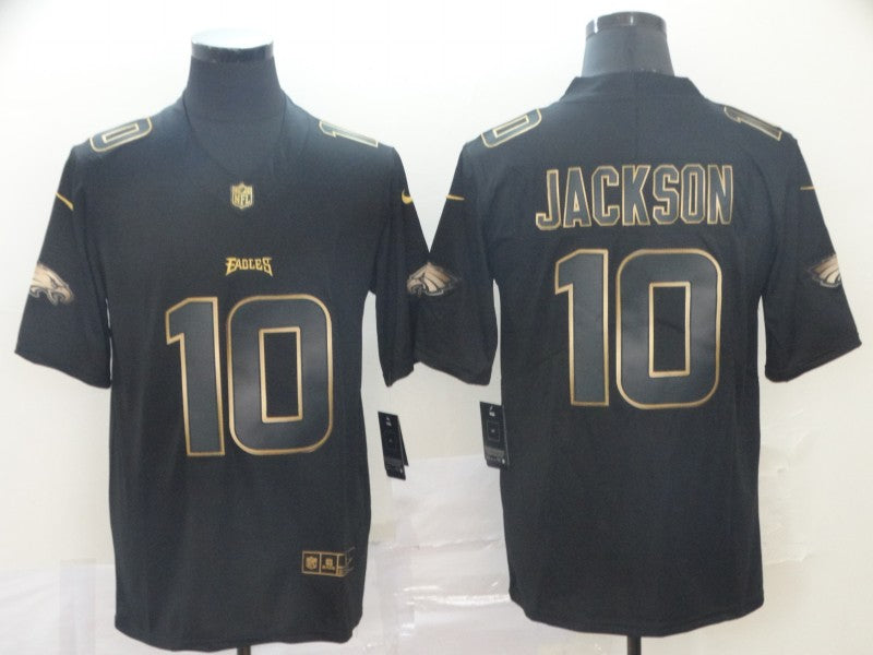 Men's Philadelphia Eagles Desean Jackson #10 Black Team Game Jersey1 football jersey product view 1