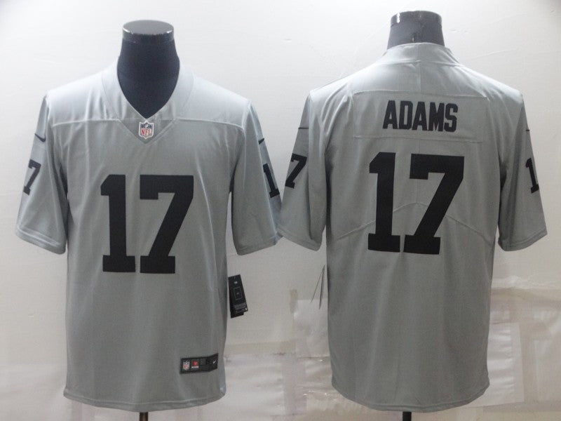 Men's Las Vegas Raiders Davante Adams #17 Gray Inverted Legend Jersey1 football jersey product view 1