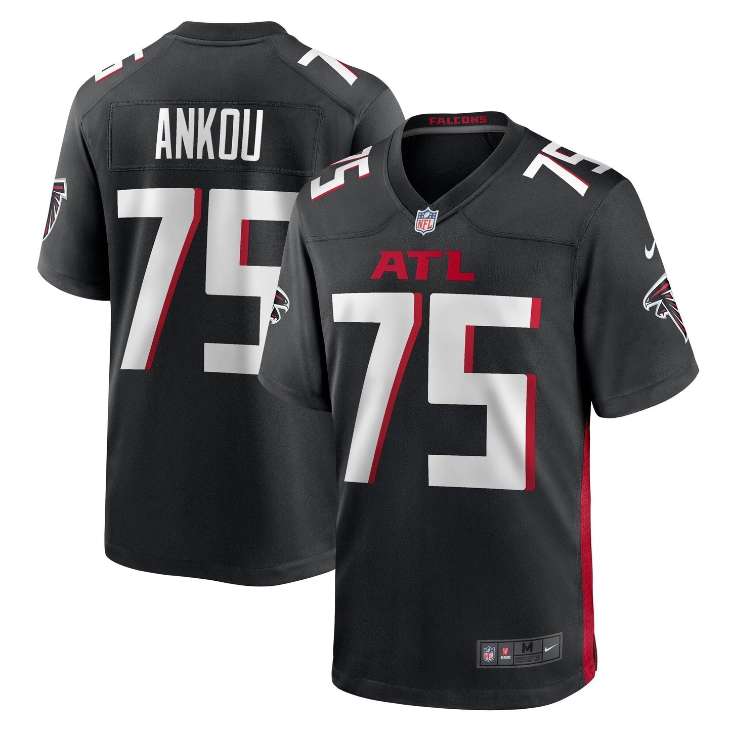 Eli Ankou Atlanta Falcons Nike Game Jersey - Black football jersey product view 1