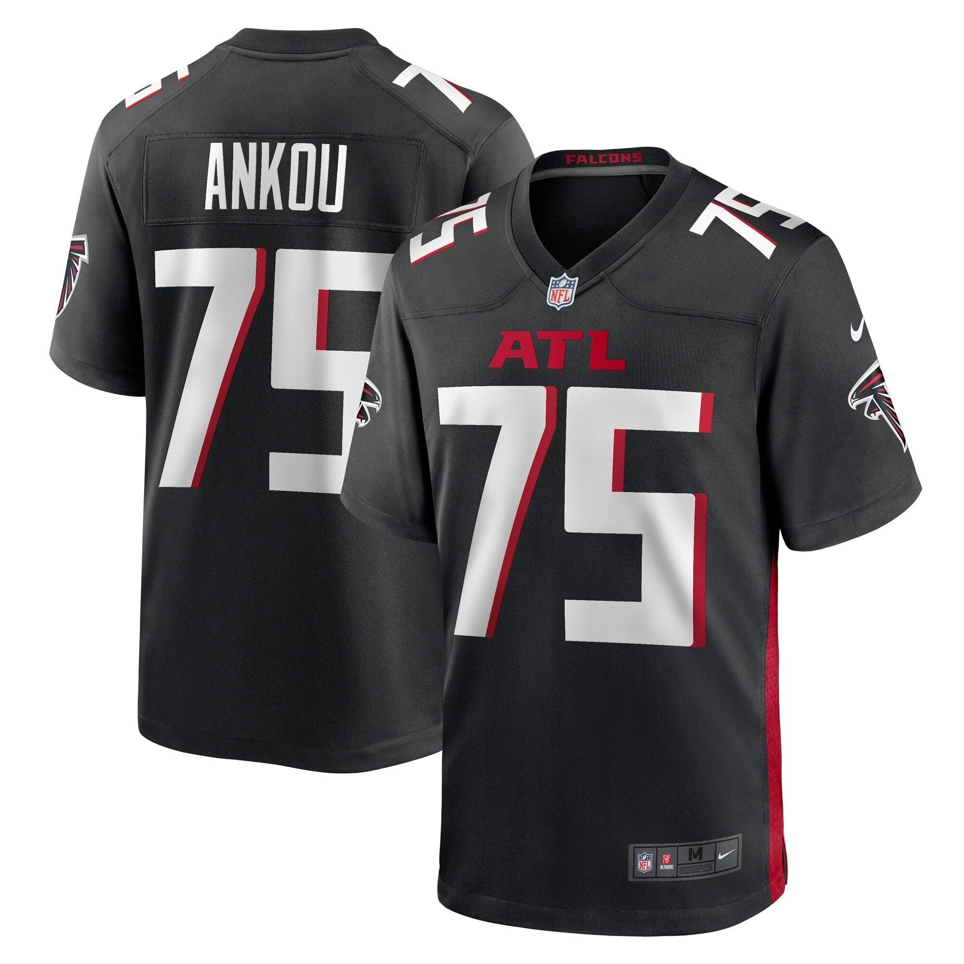 Eli Ankou Atlanta Falcons Nike Game Jersey - Black football jersey product view 1