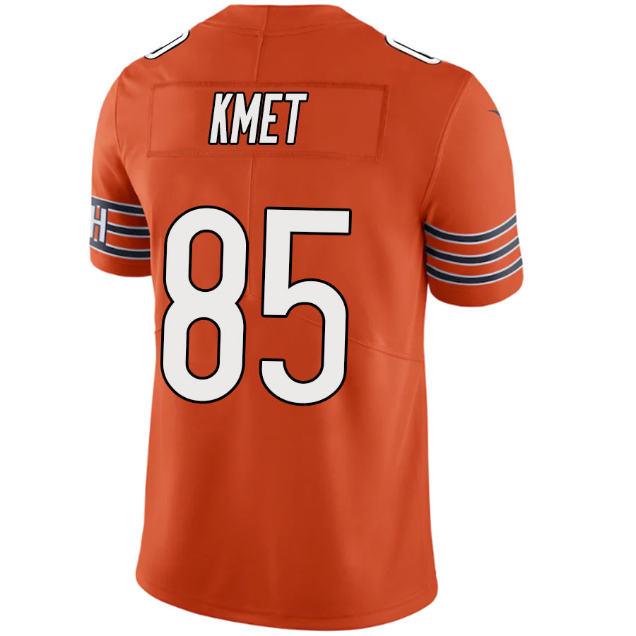 C.Bears #85 Cole Kmet Orange Player Game Football Jerseys football jersey product view 1