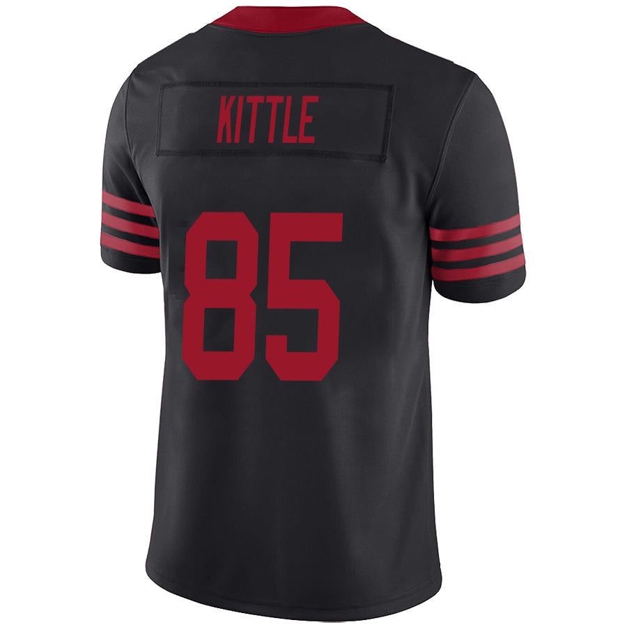 #85 George Kittler Player SF.49ers Black Game Stitched Football Jerseys football jersey product view 1