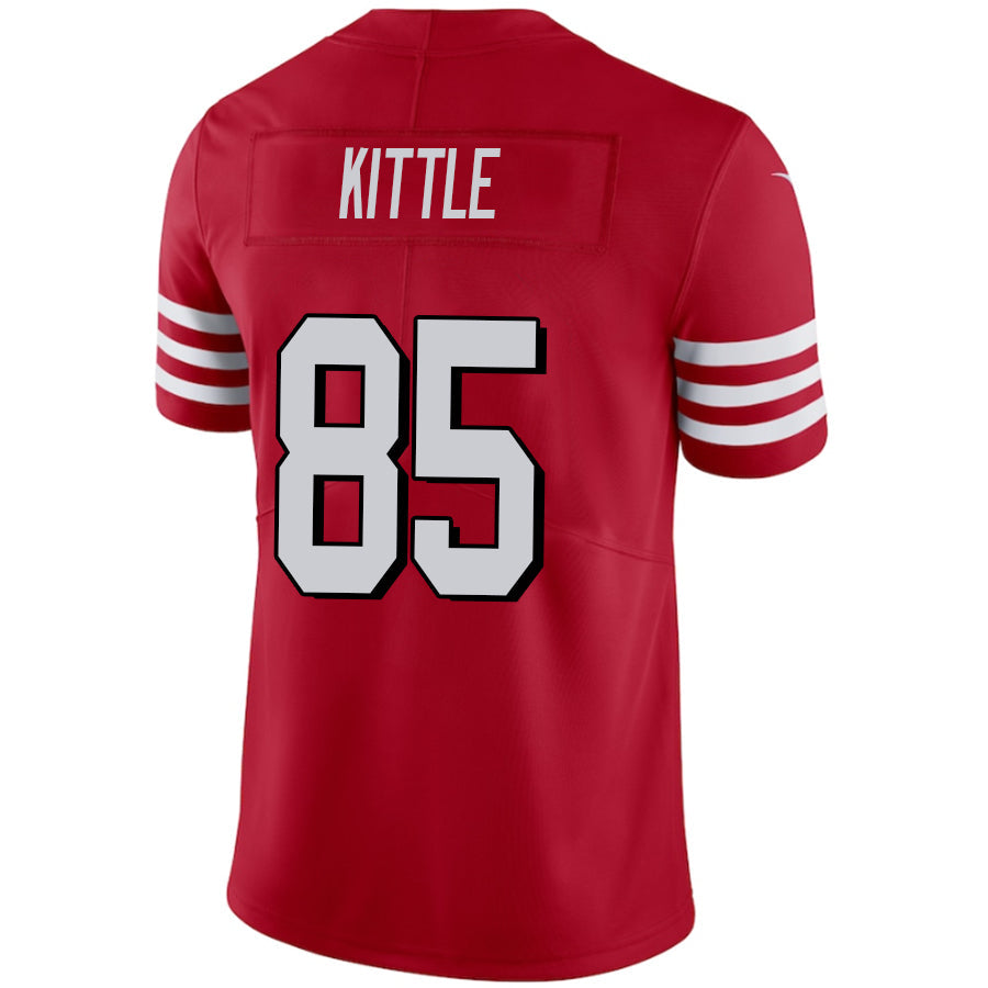 #85 George Kittler Player SF.49ers Red Alternate Vapor Elite Football Jerseys football jersey product view 1