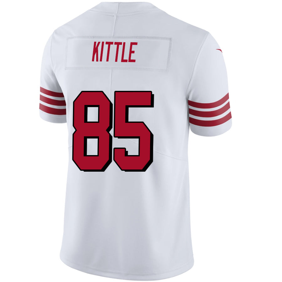 #85 George Kittler Player SF.49ers White Alternate Vapor Elite Football Jerseys football jersey product view 1