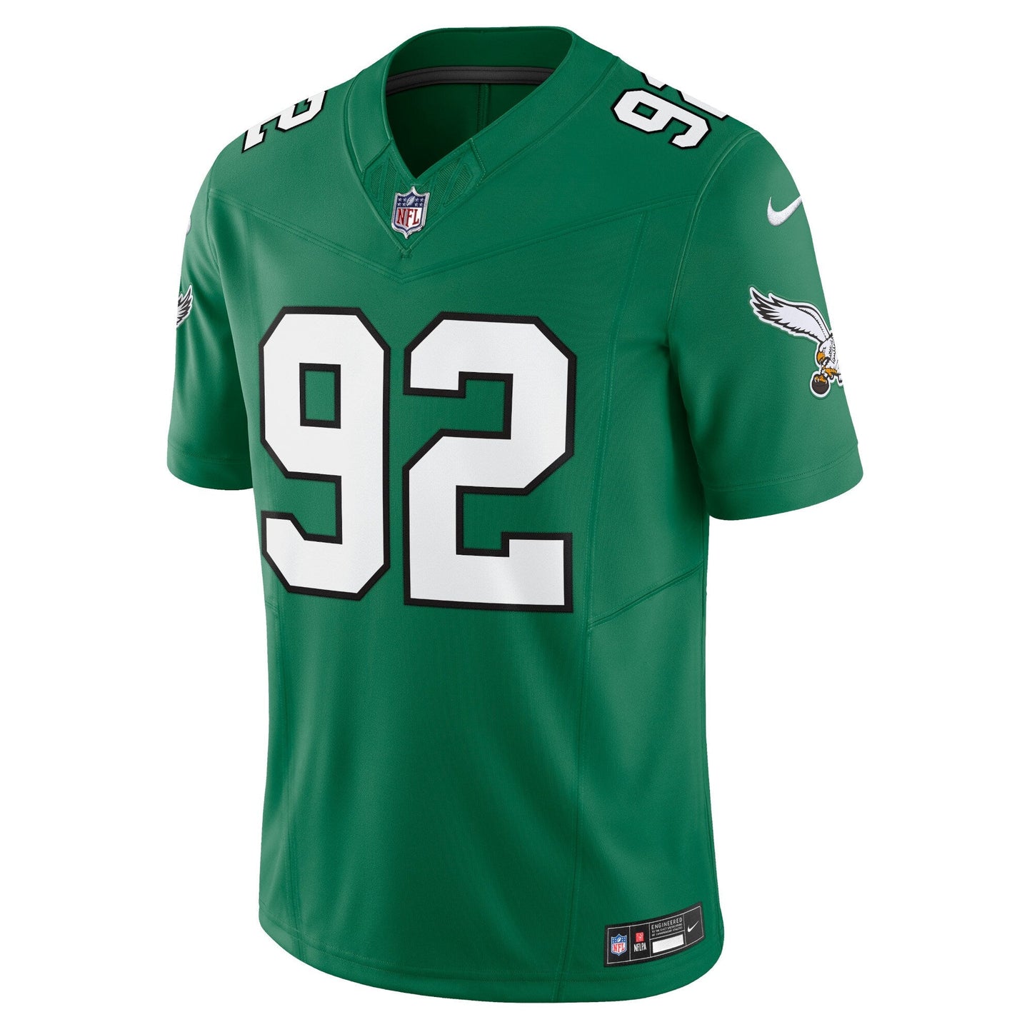 Reggie White Philadelphia Eagles Nike Alternate Vapor F.U.S.E. Limited Jersey - Kelly Green football jersey product view 2