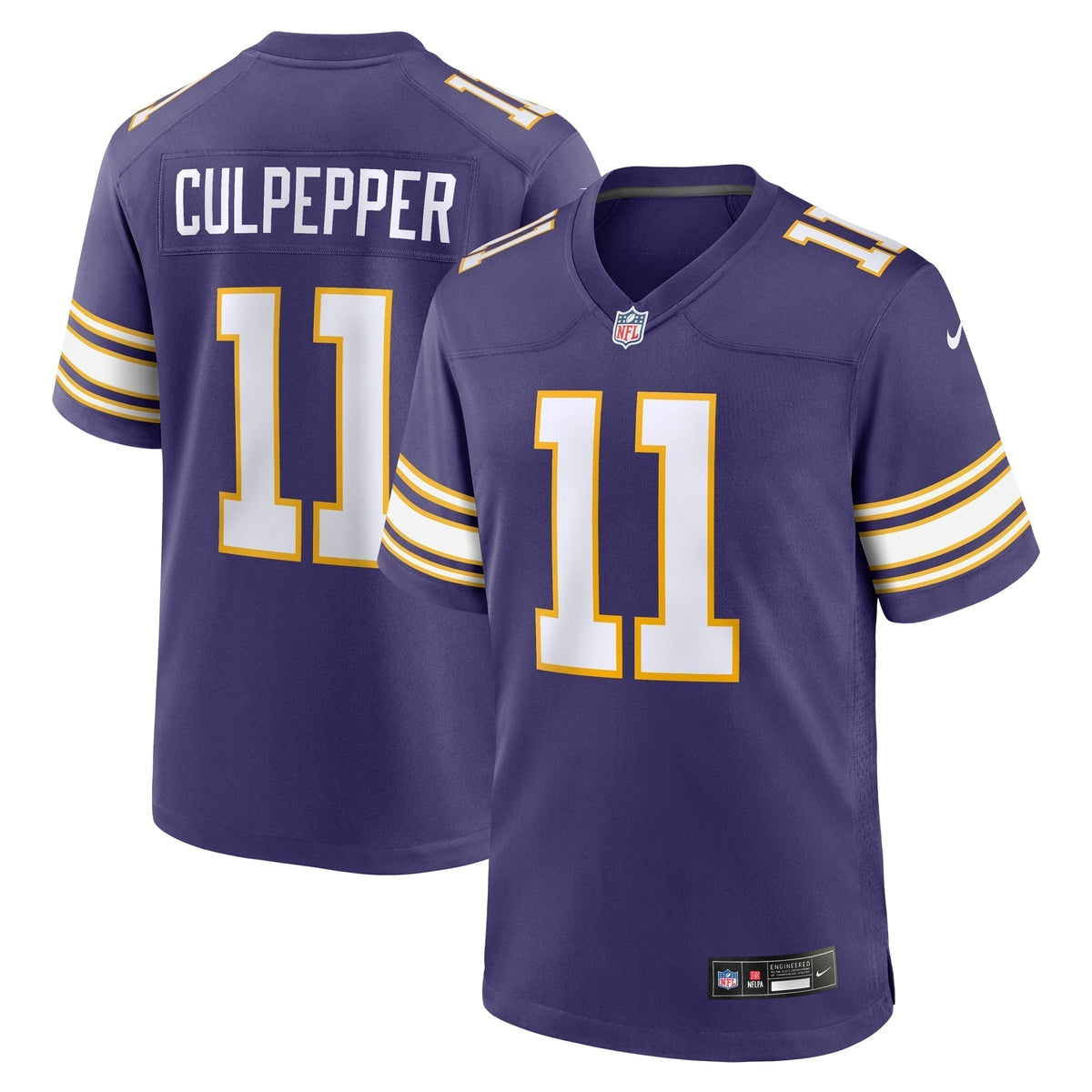 Daunte Culpepper Minnesota Vikings Nike Classic Retired Game Jersey - Purple football jersey product view 1