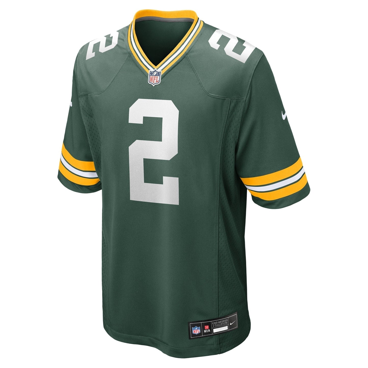 Malik Willis Green Bay Packers Nike Game Jersey - Green football jersey product view 2