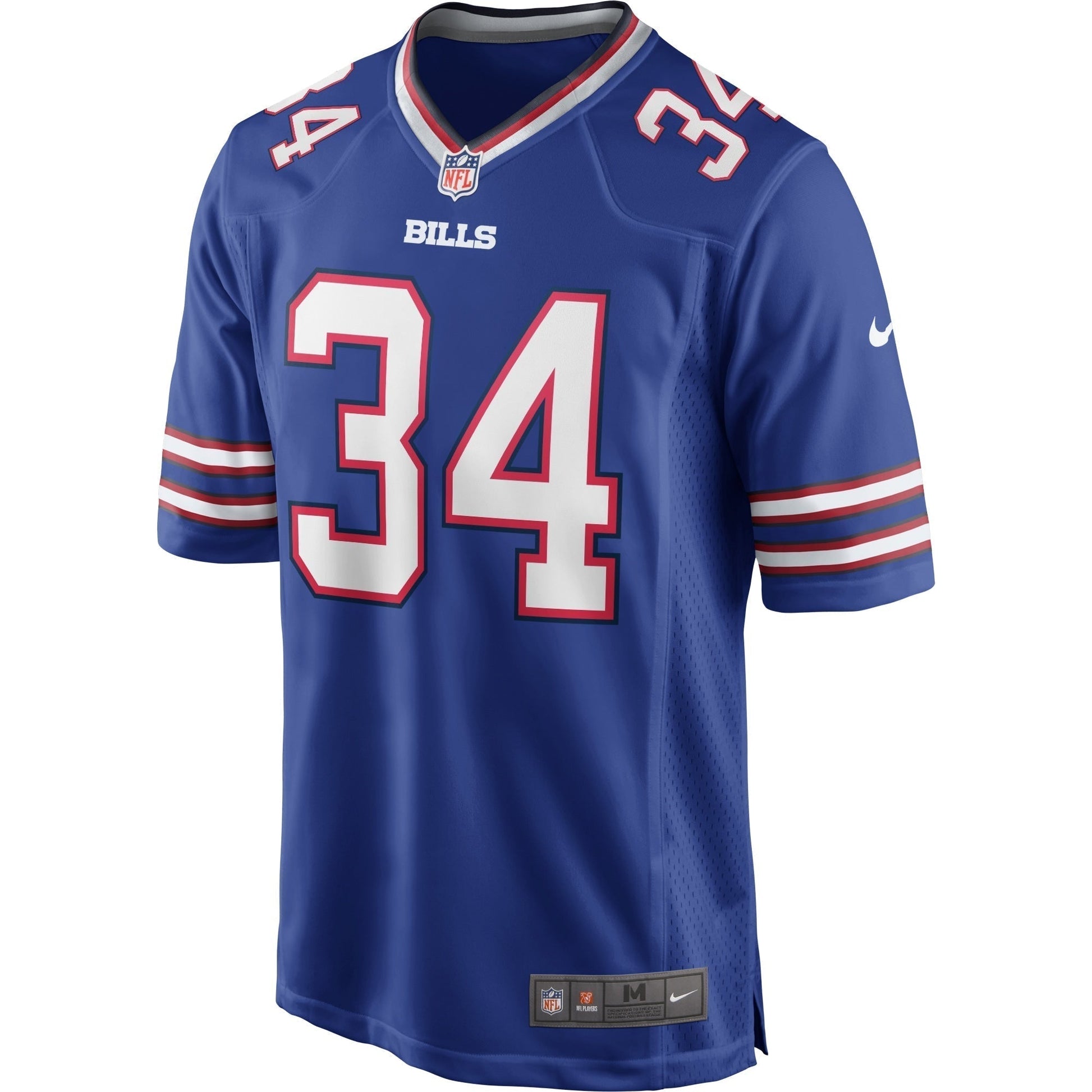 Thurman Thomas Buffalo Bills Nike Game Retired Jersey - Royal football jersey product view 2