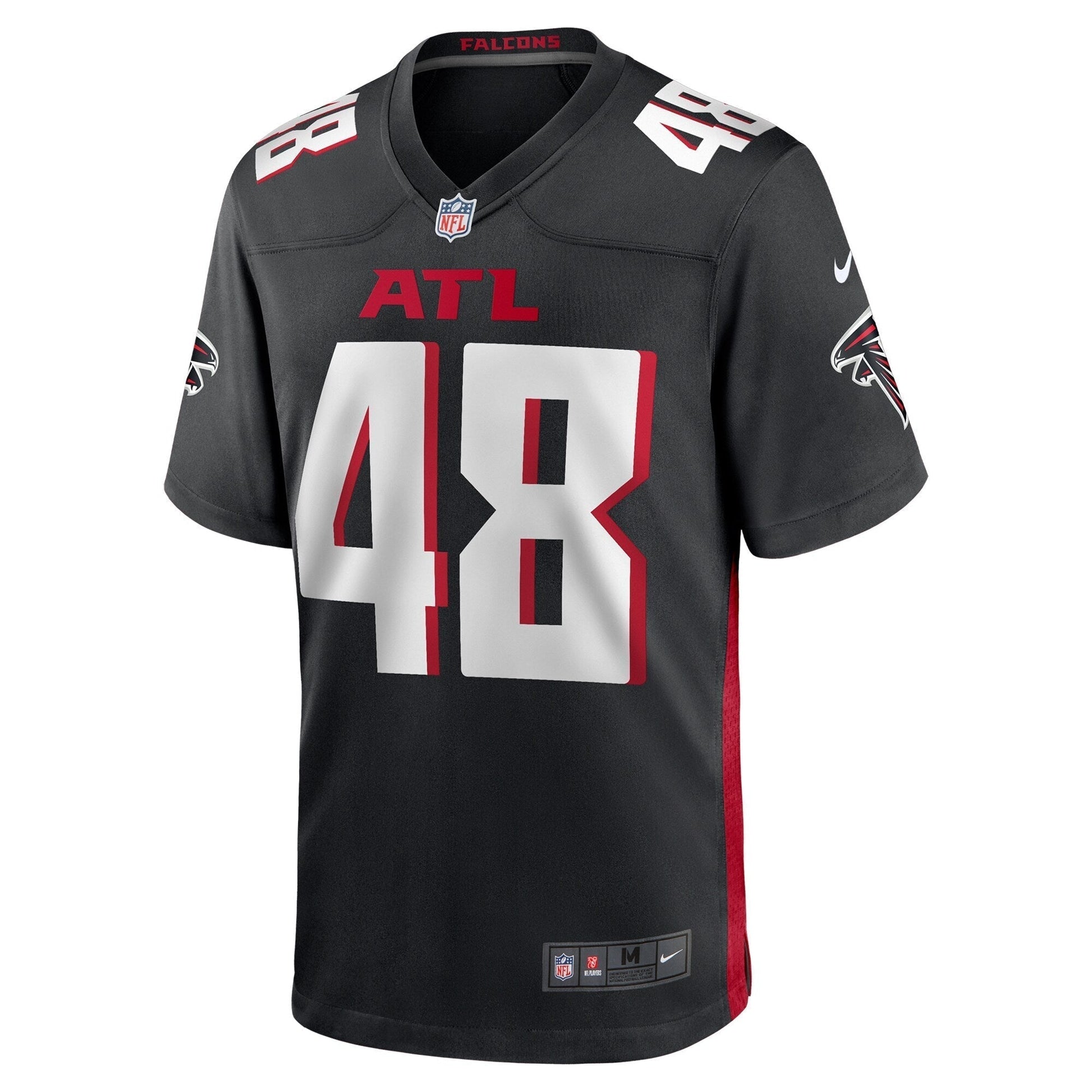 Bralen Trice Atlanta Falcons Nike Team Game Jersey - Black football jersey product view 2