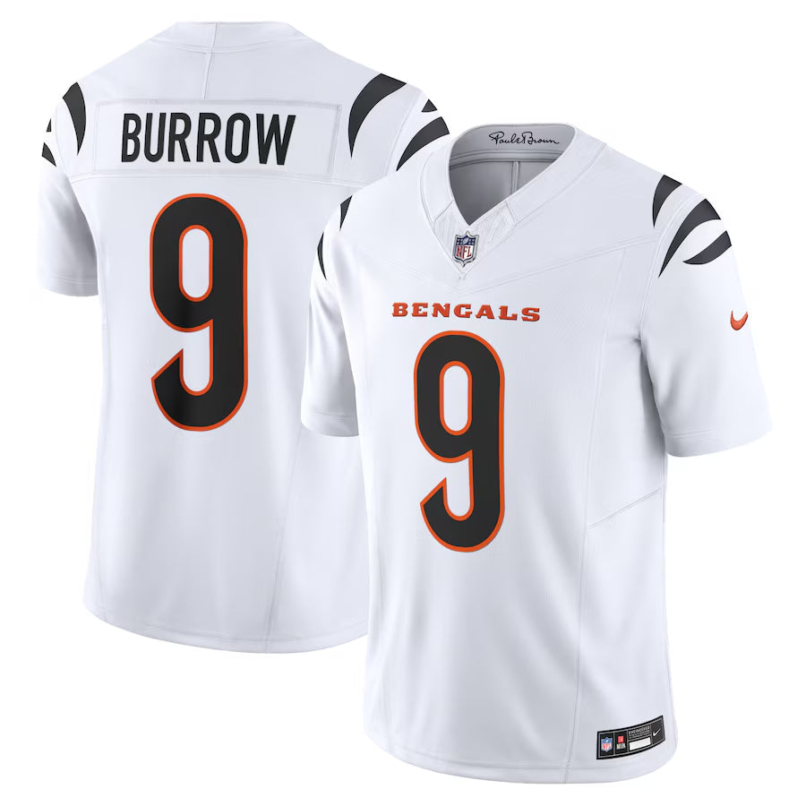 Cincinnati Bengals 9# Joe Burrow Vapor F.U.S.E. Limited Jersey football jersey product view 1