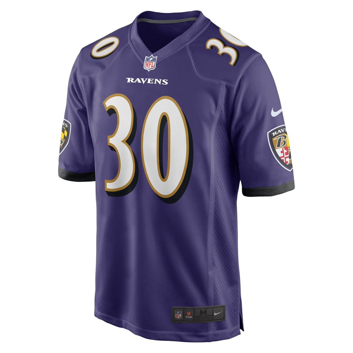 Trenton Simpson Baltimore Ravens Nike Game Jersey - Purple football jersey product view 2