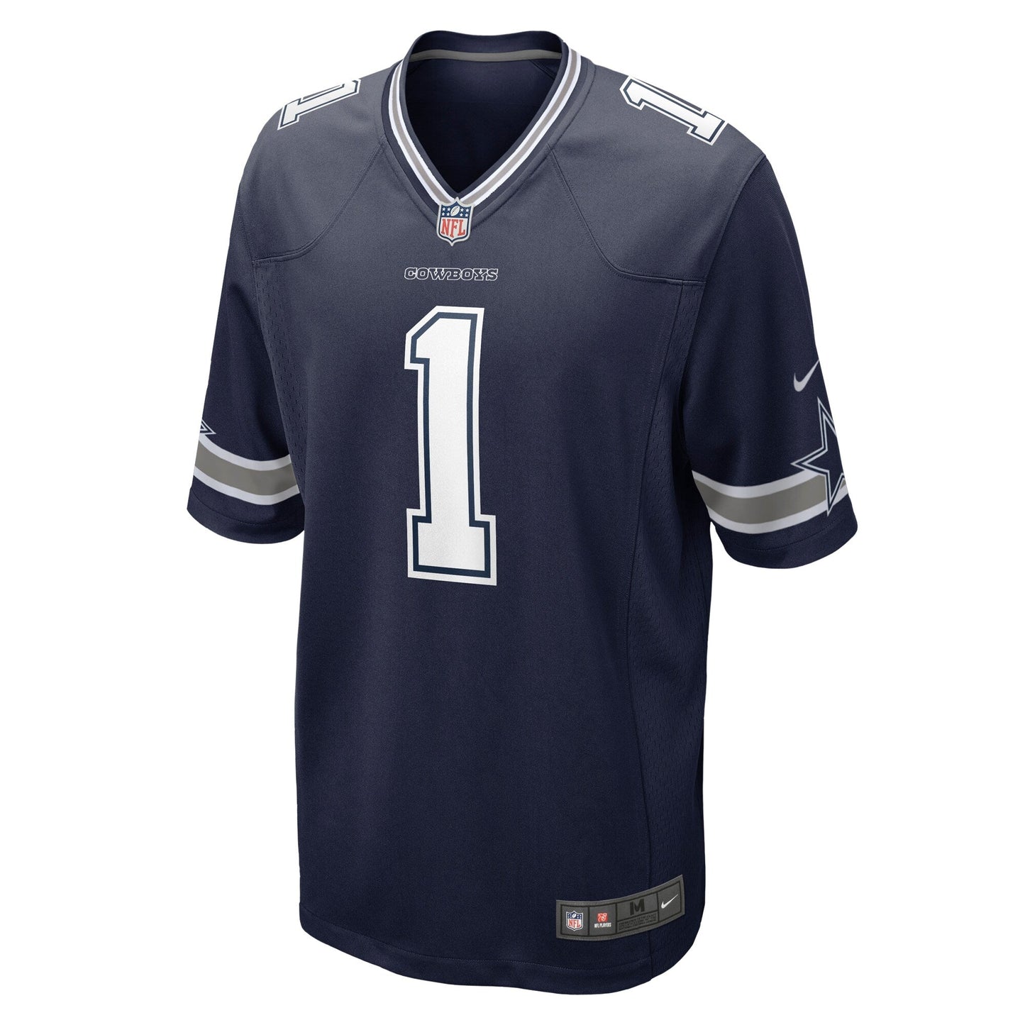 Number 1 Dad Dallas Cowboys Nike Game Jersey - Navy football jersey product view 2
