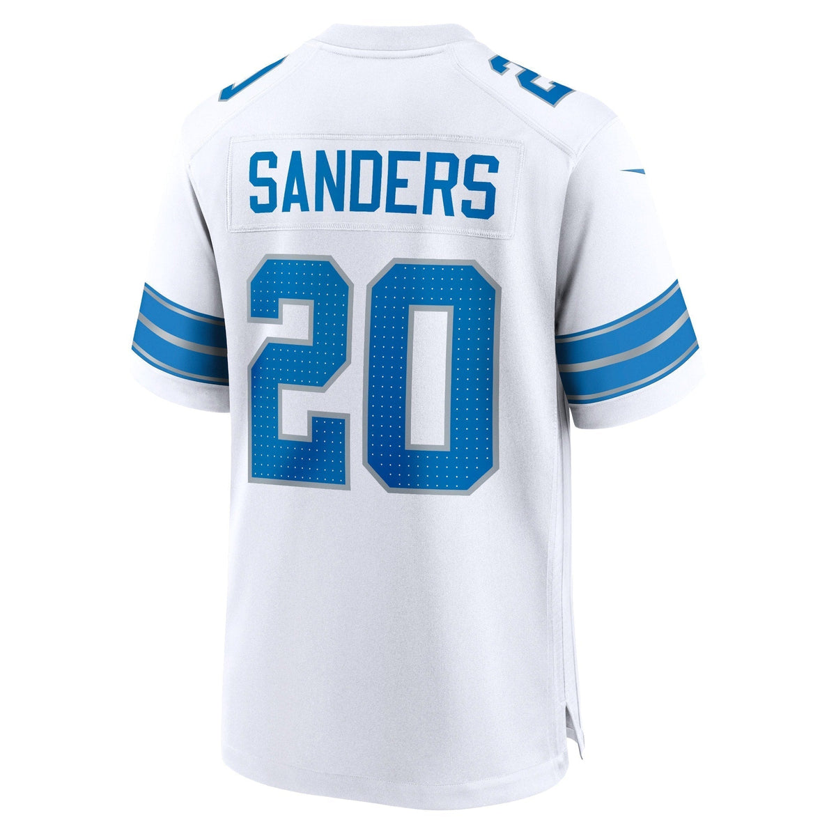 Barry Sanders Detroit Lions Nike Retired Game Jersey - White football jersey product view 3