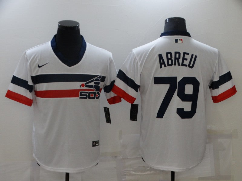 Men's Chicago White Sox Jose Abreu #79 White Alternate Game Jersey1 baseball jersey product view 1