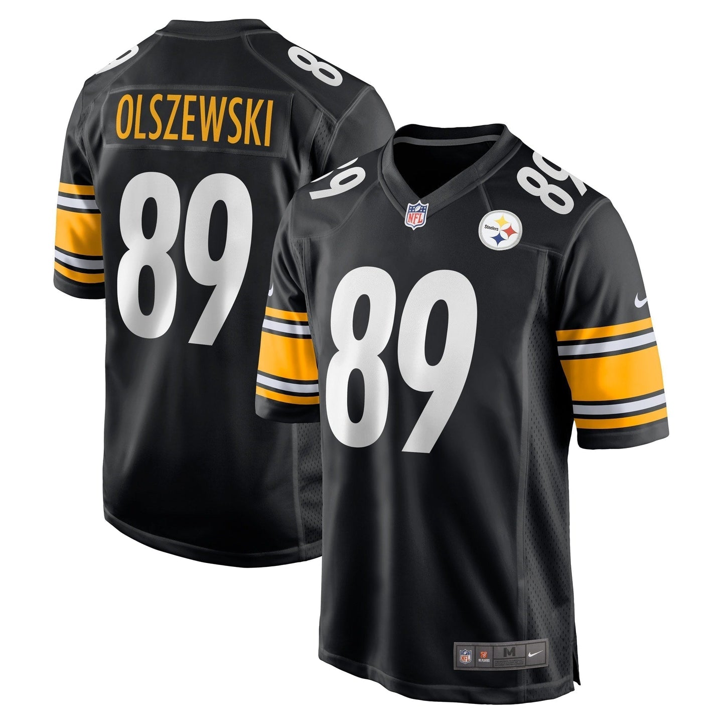 Gunner Olszewski Pittsburgh Steelers Nike Game Jersey - Black football jersey product view 1