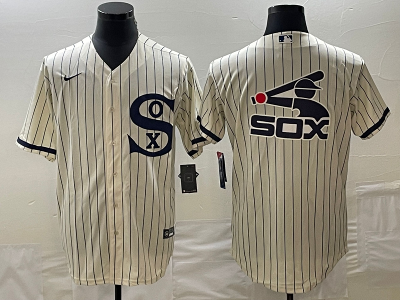 Men's Chicago White Sox Cream Replica Player Jersey1 baseball jersey product view 1